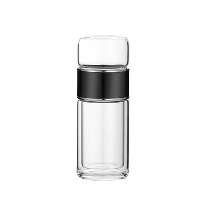 Portable & Eco-Friendly Double Layer Glass Tea Infuser