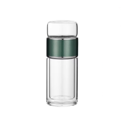 Portable & Eco-Friendly Double Layer Glass Tea Infuser