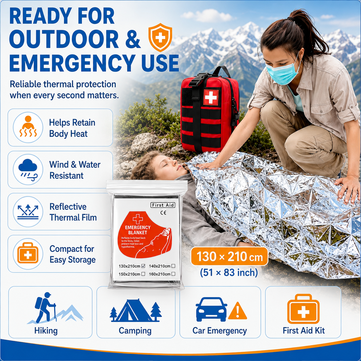 Survival First Aid Kit - 379 Piece Set