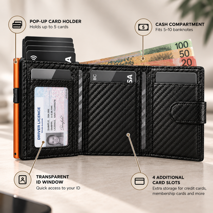 RFID Signal Blocking Anti-Theft Wallet