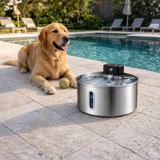 3.2L/108oz Sensor Pet Water Fountain