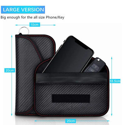 Premium Anti-Theft RFID Blocking Faraday Wallet Pouch