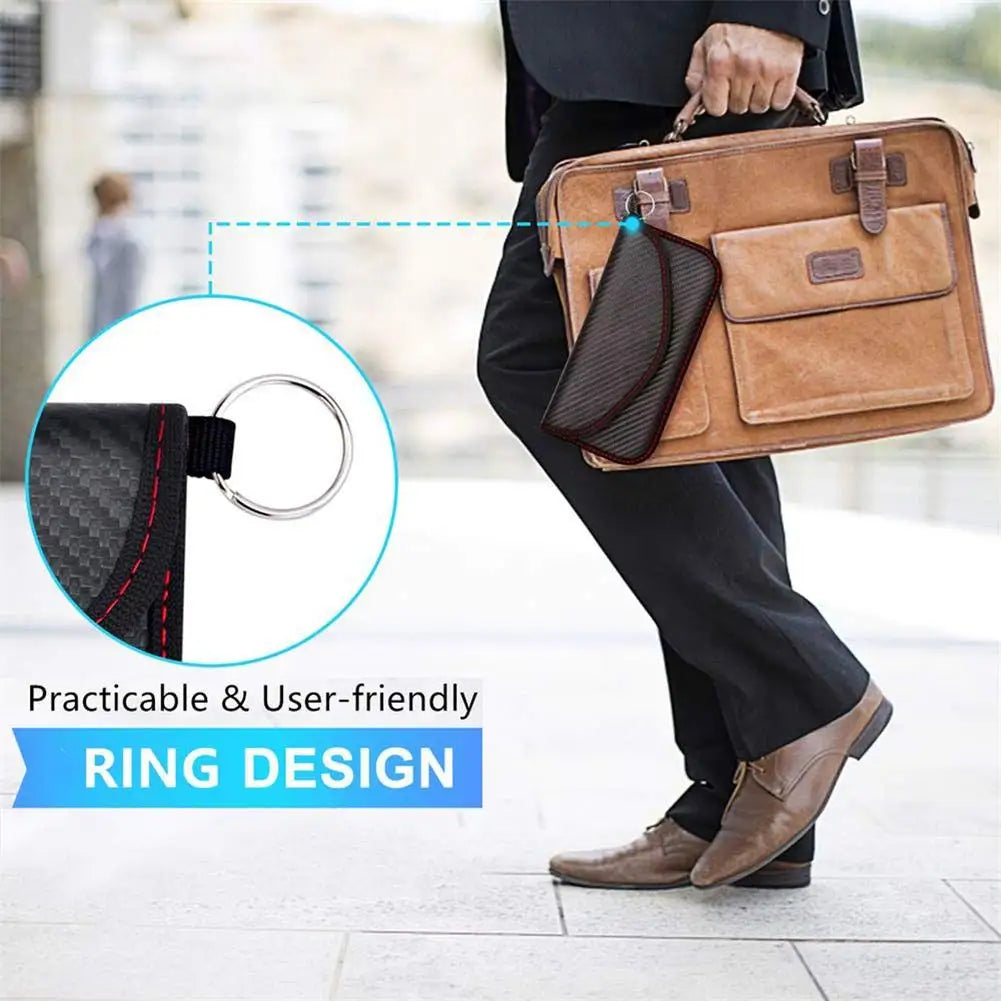Premium Anti-Theft RFID Blocking Faraday Wallet Pouch