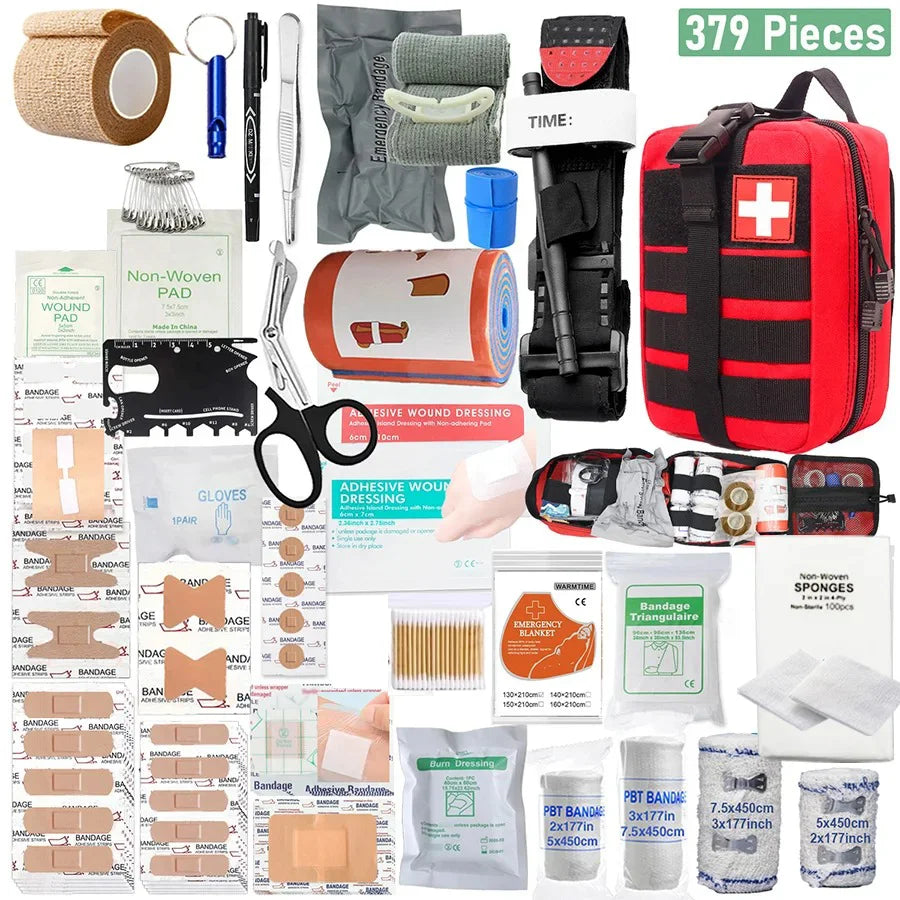 Survival First Aid Kit - 379 Piece Set