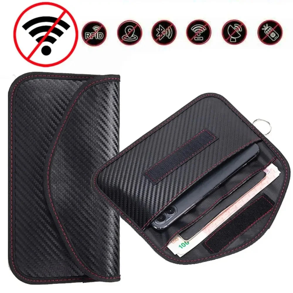 Premium Anti-Theft RFID Blocking Faraday Wallet Pouch